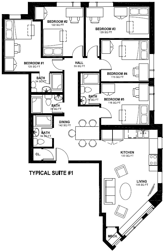 86 University Ave - Suite #1 Layout